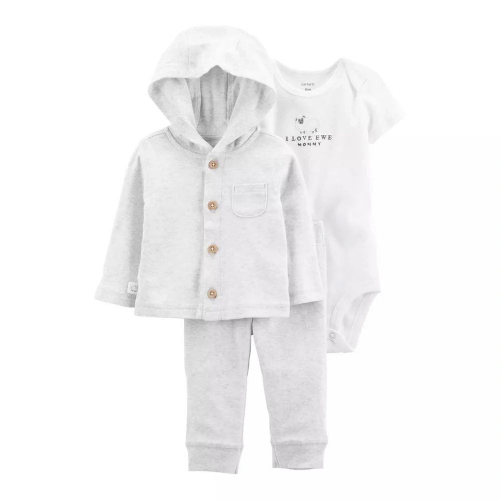 Carter's 3-Piece Cardigan, Bodysuit & Pants Set | 6M